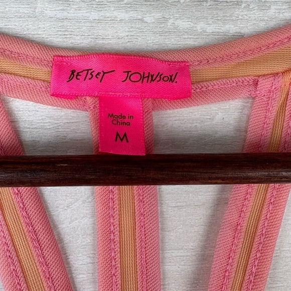 Betsey Johnson Double Layer Pink and Orange Chemise Size M - Picture 4 of 11